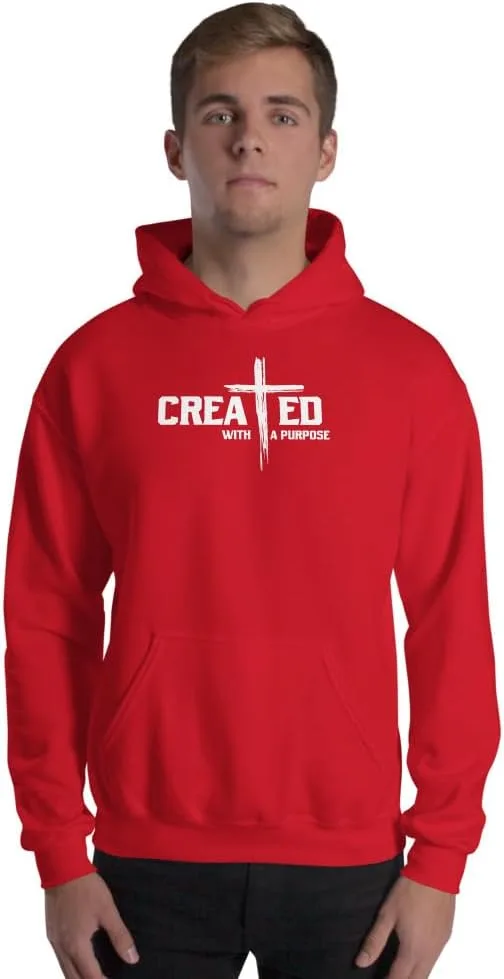 Худи Christian Unisex Created With a Purpose Generic, красный