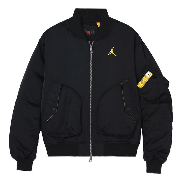 

Куртка Men's Air Jordan Casual Sports Full-Length Zipper Autumn Black Jacket, черный