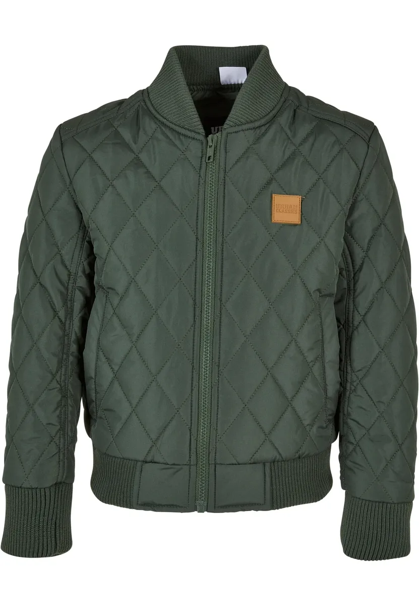 

Куртка всепогодная URBAN CLASSICS " Urban Classics Men's Boys Diamond Quilt Nylon Jacket" (1 шт.), без капюшона, оливковый