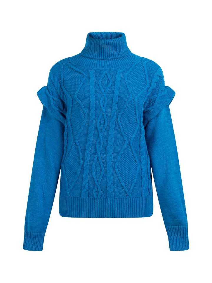 

Женский вязаный свитер королевского синего цвета myMo