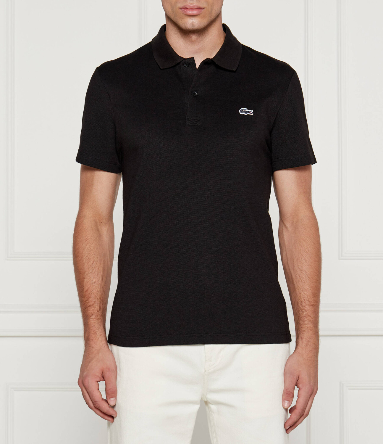 

Поло Lacoste Regular Fit, черный