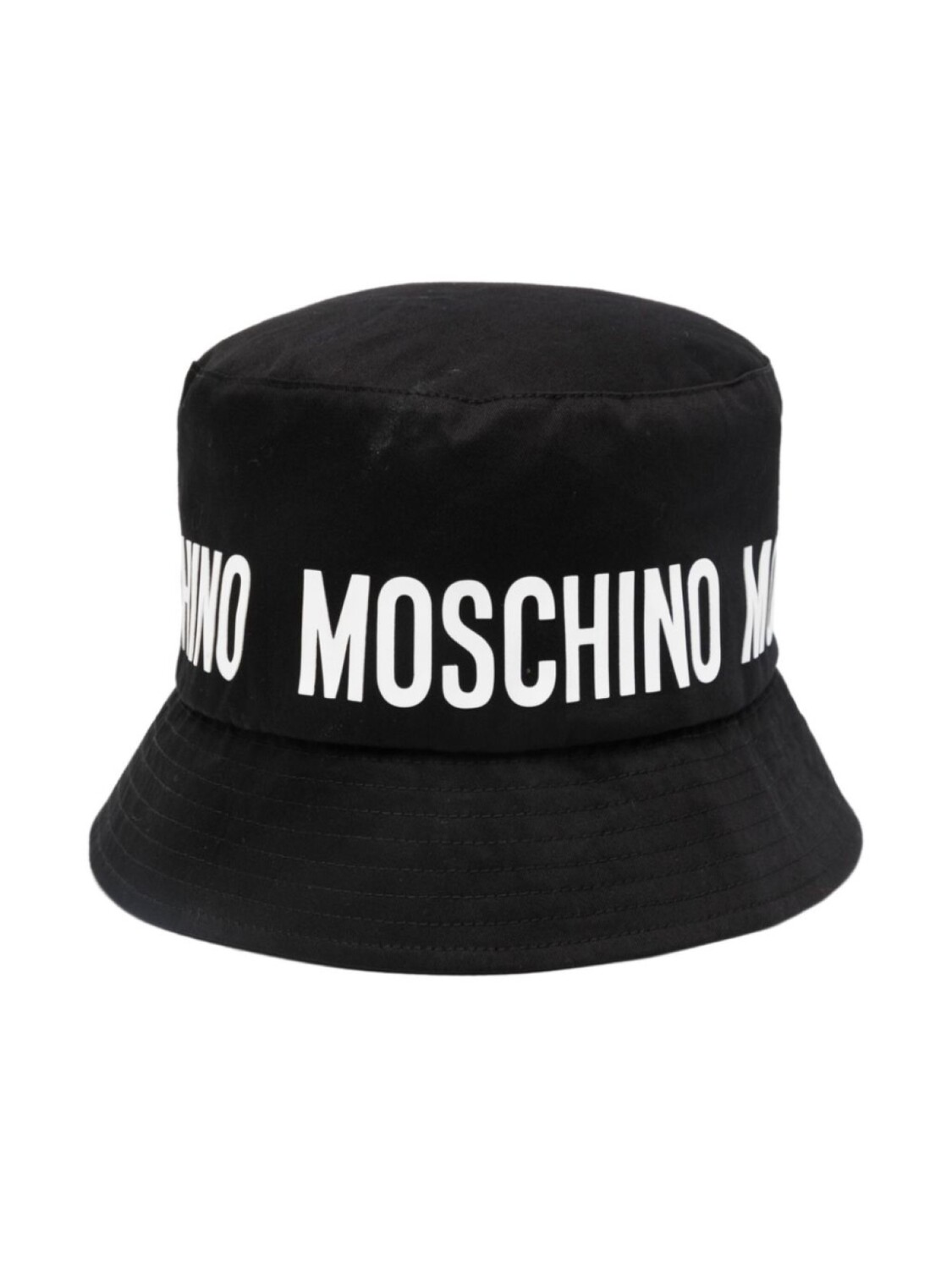 

Moschino Kids панама с логотипом, черный