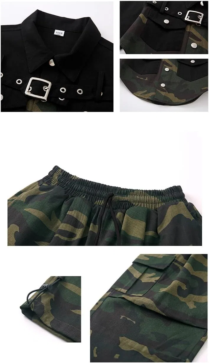 Детский спортивный костюм камуфляж Irsutey 3 предмета, Armygreen — фото 3