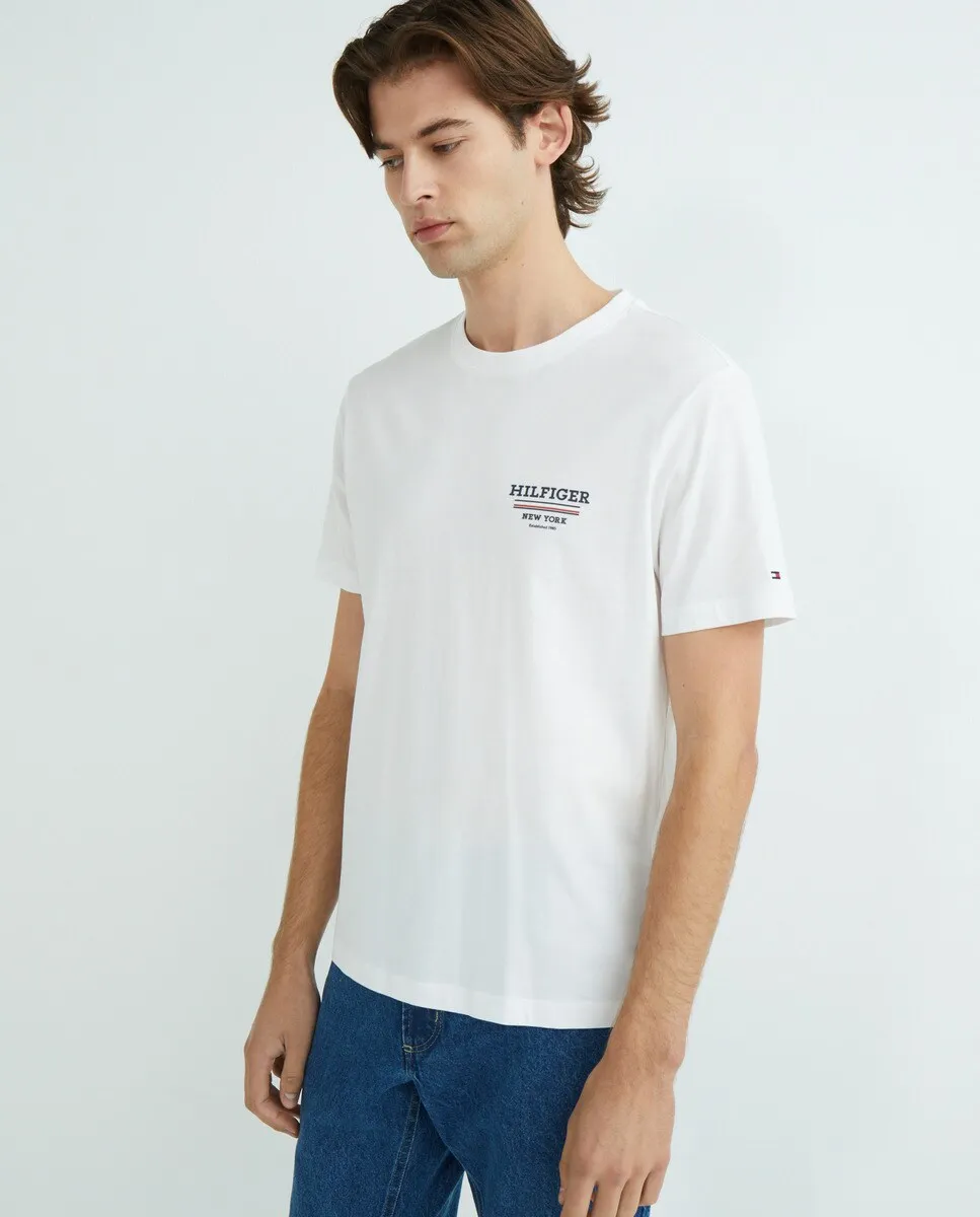 

Мужская футболка стандартного кроя с короткими рукавами Tommy Hilfiger, белый