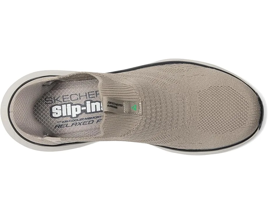 Кроссовки SKECHERS Edgeride Commissioner Hands Free Slip-in, Taupe — фото 2