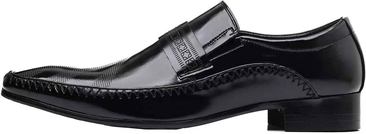 

Мужские кожаные слипоны Santimon, повседневные, для свадьбы, деловые лоферы, черный