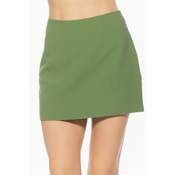 

Женская классическая креповая мини-юбка Alexia Admor, Sage