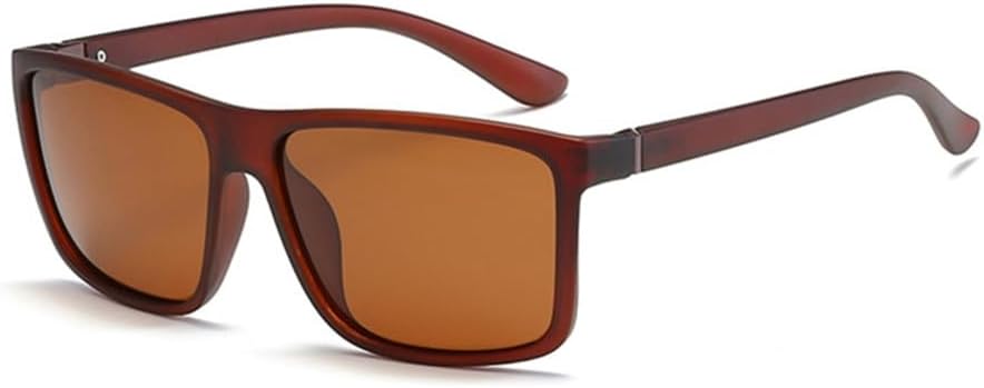 

Классические черные поляризованные солнцезащитные очки для мужчин, зеркальные синие солнцезащитные очки в винтажном стиле, антибликовые очки для вождения, защита от ультрафиолета UV400 VFDHN, Tea Tea