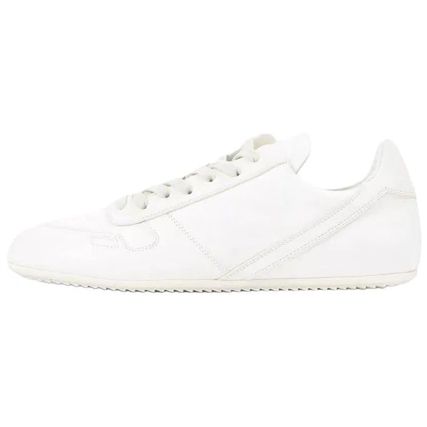 Кеды из кожи RICK OWENS белые