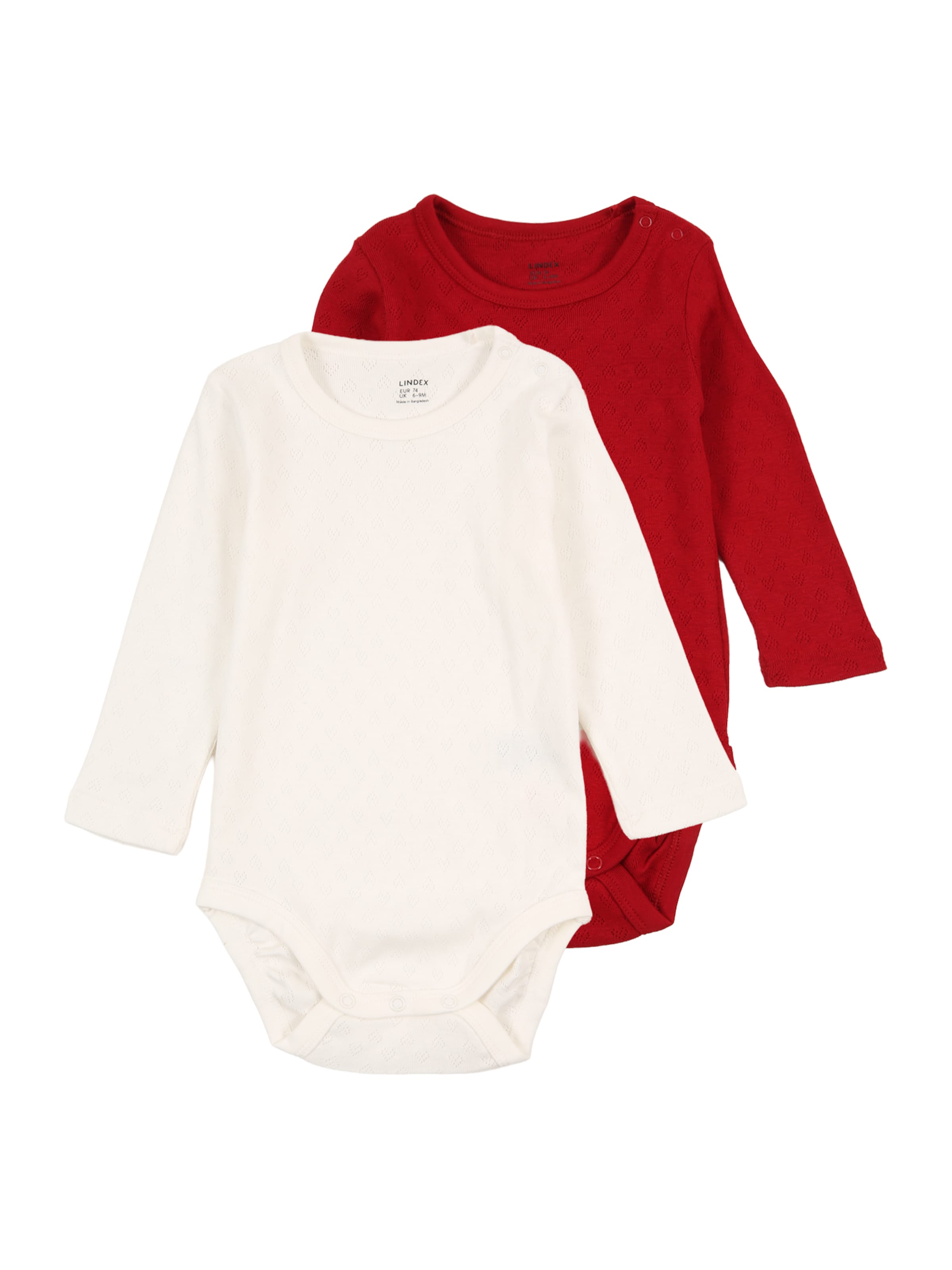 

Lindex Ромпер/боди красный, белый