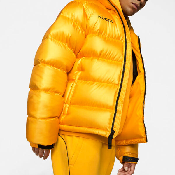 Пуховик Nike x Drake NOCTA Series Crossover Stand Collar Down Jacket Asia Edition Large Gold, желтый — фото 3