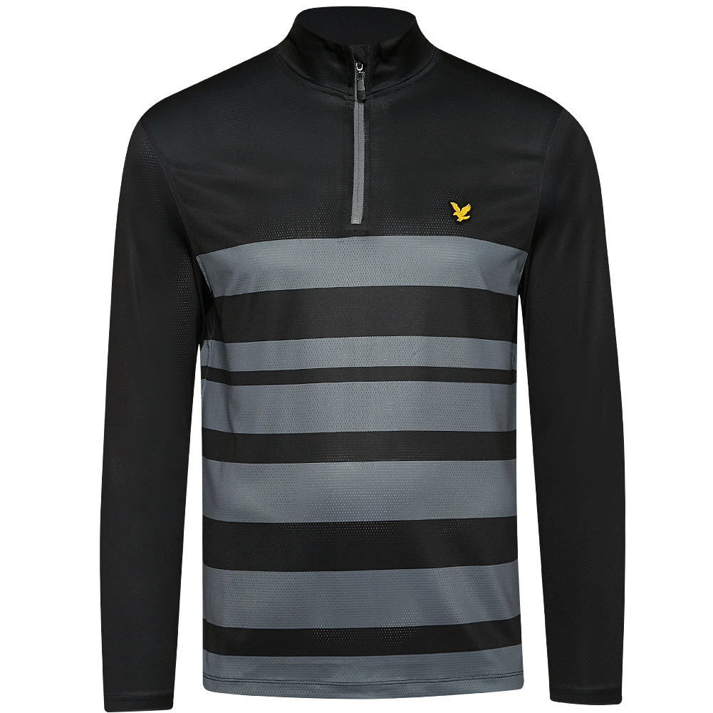 

Мужской свитшот Lyle & Scott в широкую полоску с молнией 1/4 Lyle And Scott