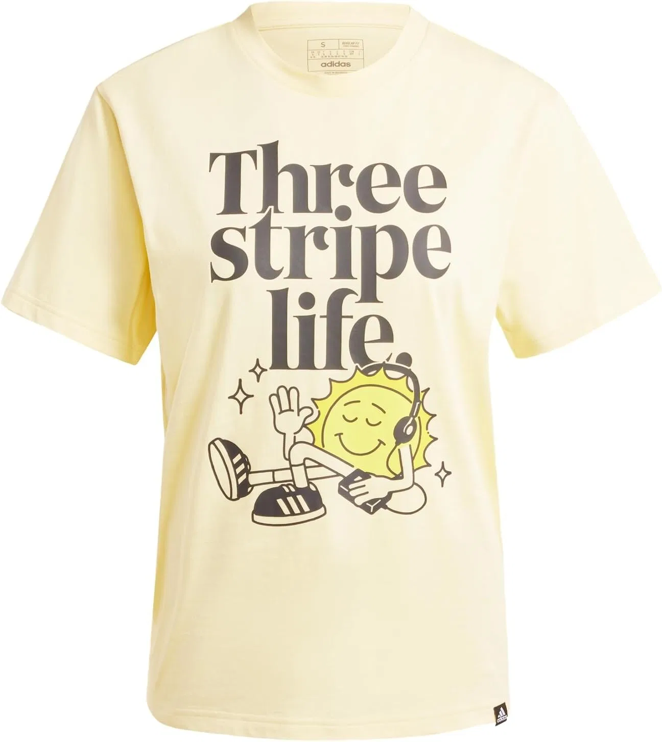 Футболка с коротким рукавом adidas, цвет Almost Yellow