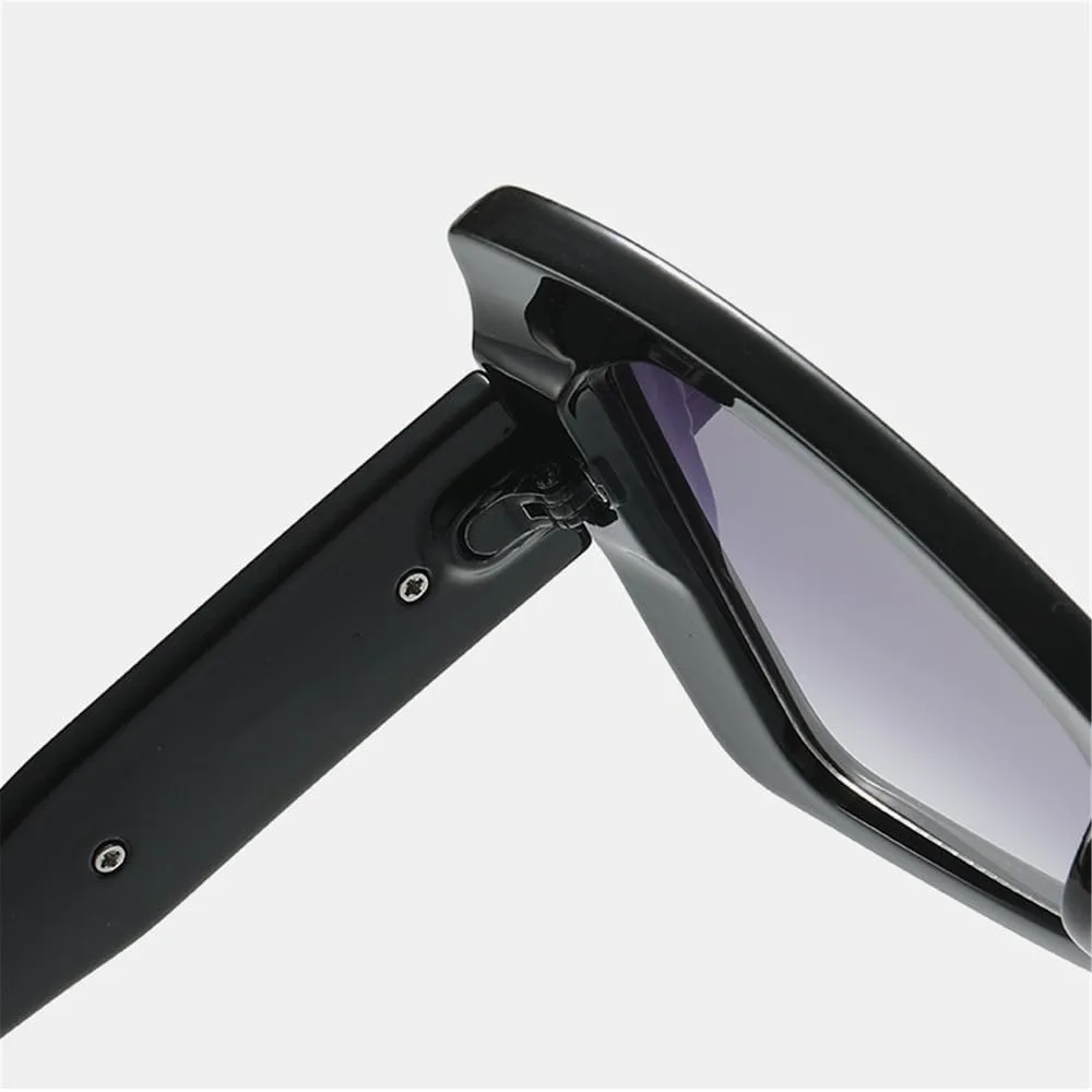 

Солнцезащитные очки UV400 с увеличенными линзами с двухцветным градиентом для женщин и мужчин, для бега и занятий спортом на открытом воздухе UYPTK, White Black