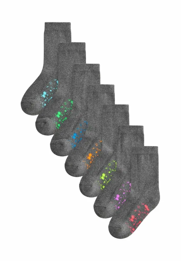 Носки стандартные Rich cushioned 7 pack standard socks Next, серый сплэт