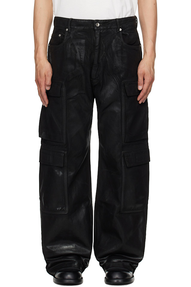 

Голливудские джинсы с двойными карманами Rick Owens Drkshdw, черный