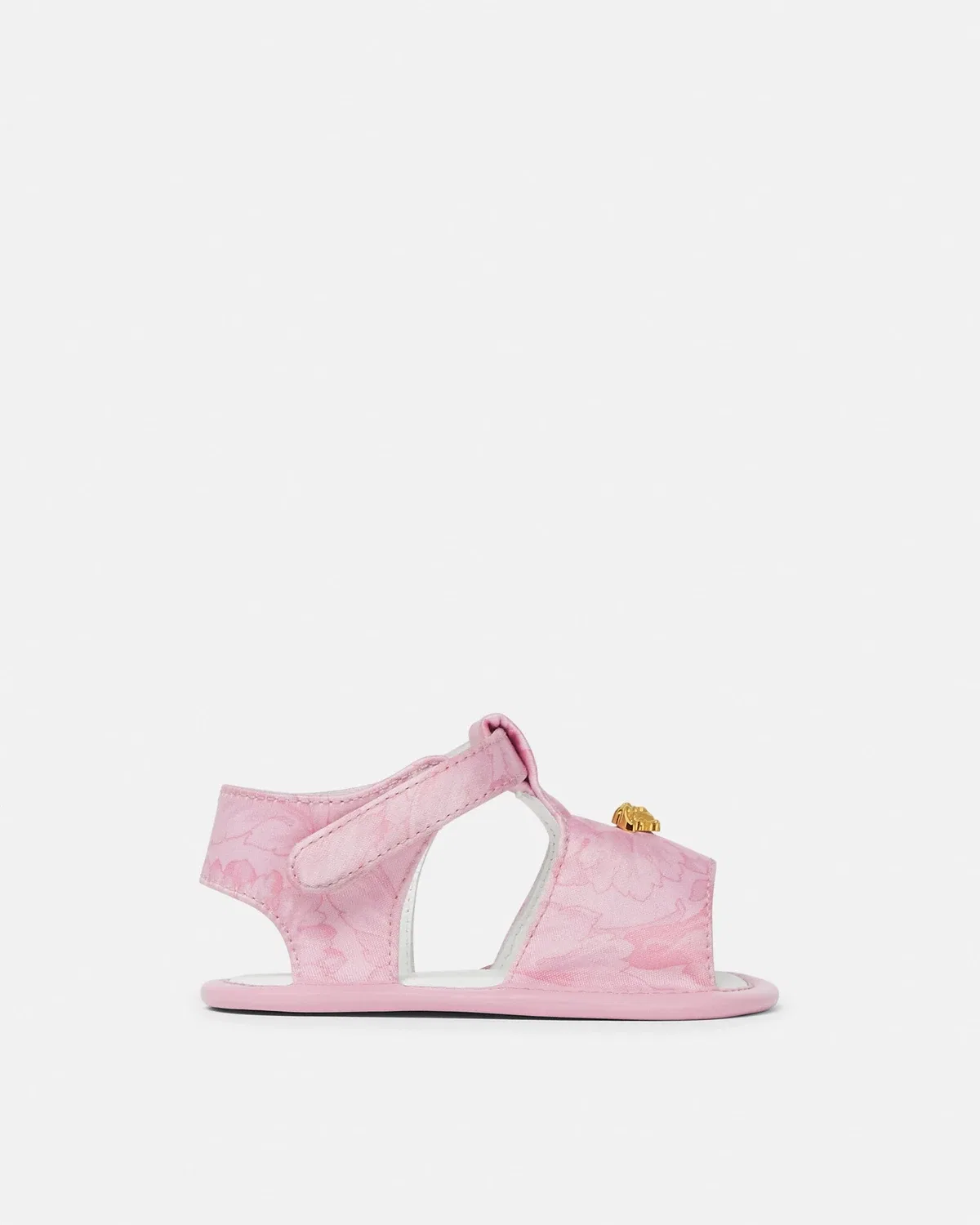 Детские сандалии из сатина с принтом VERSACE, розовый