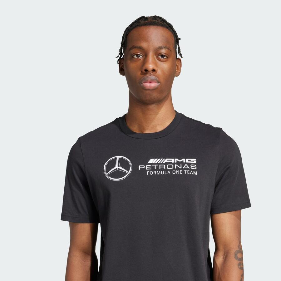 ADIDAS Футболка с графическим принтом ДНК команды Формулы-1 Mercedes-AMG Petronas — фото 4