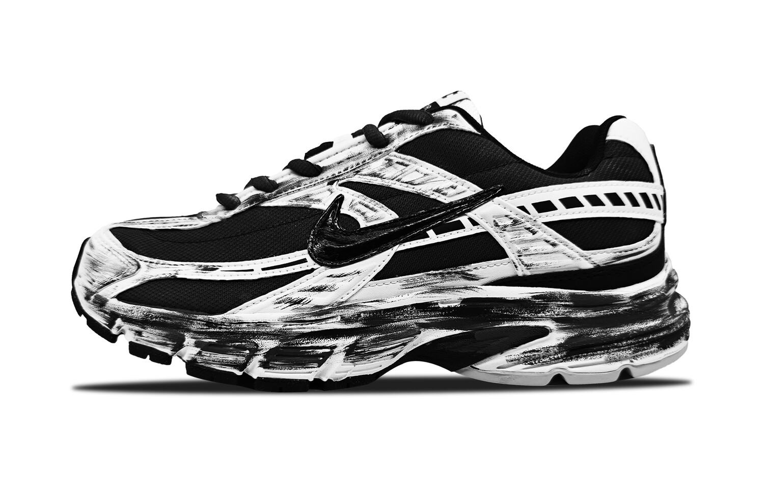 

Кроссовки для бега Initiator мужские с низким верхом белого цвета Nike, черный