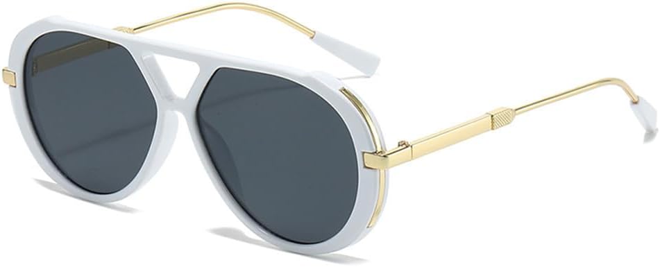 

Женские солнцезащитные очки с двойной перемычкой, градиентной защитой от УФ-излучения UV400, для занятий спортом на открытом воздухе, бега и езды на велосипеде generic, White Grey