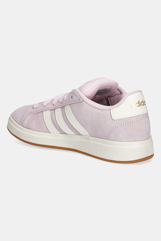 Детские замшевые кроссовки Grand Court 00s Adidas, розовый — фото 3