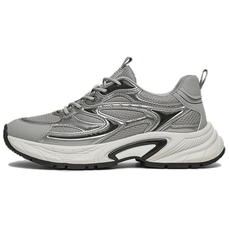 

Низкие массивные кроссовки мужские Tata, серебряный