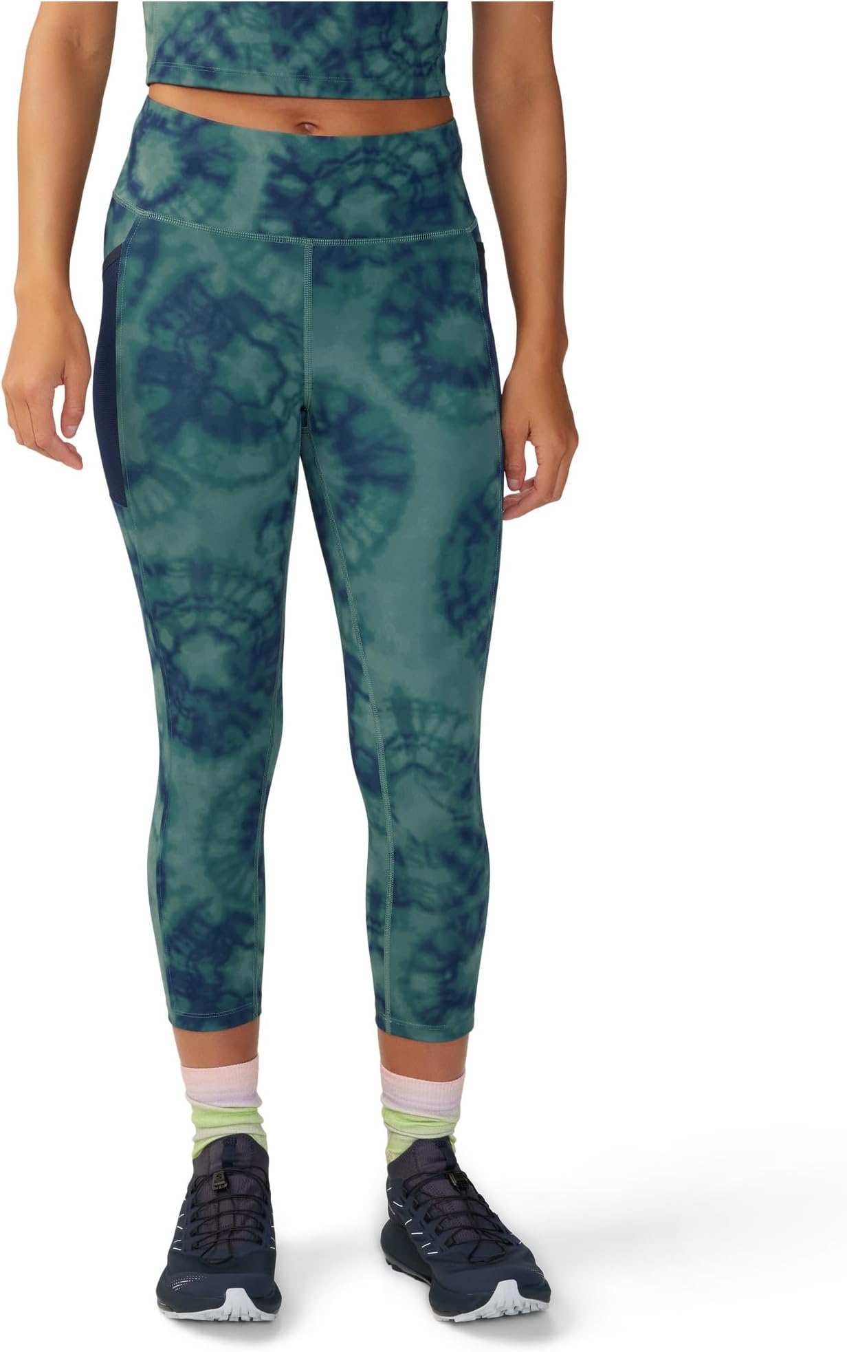 

Брюки Mountain Hardwear Yuba TrailCrop, цвет Blue Pine Spore Dye Print