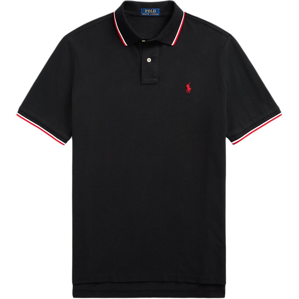 

Поло с вышитым логотипом Polo Ralph Lauren, черный