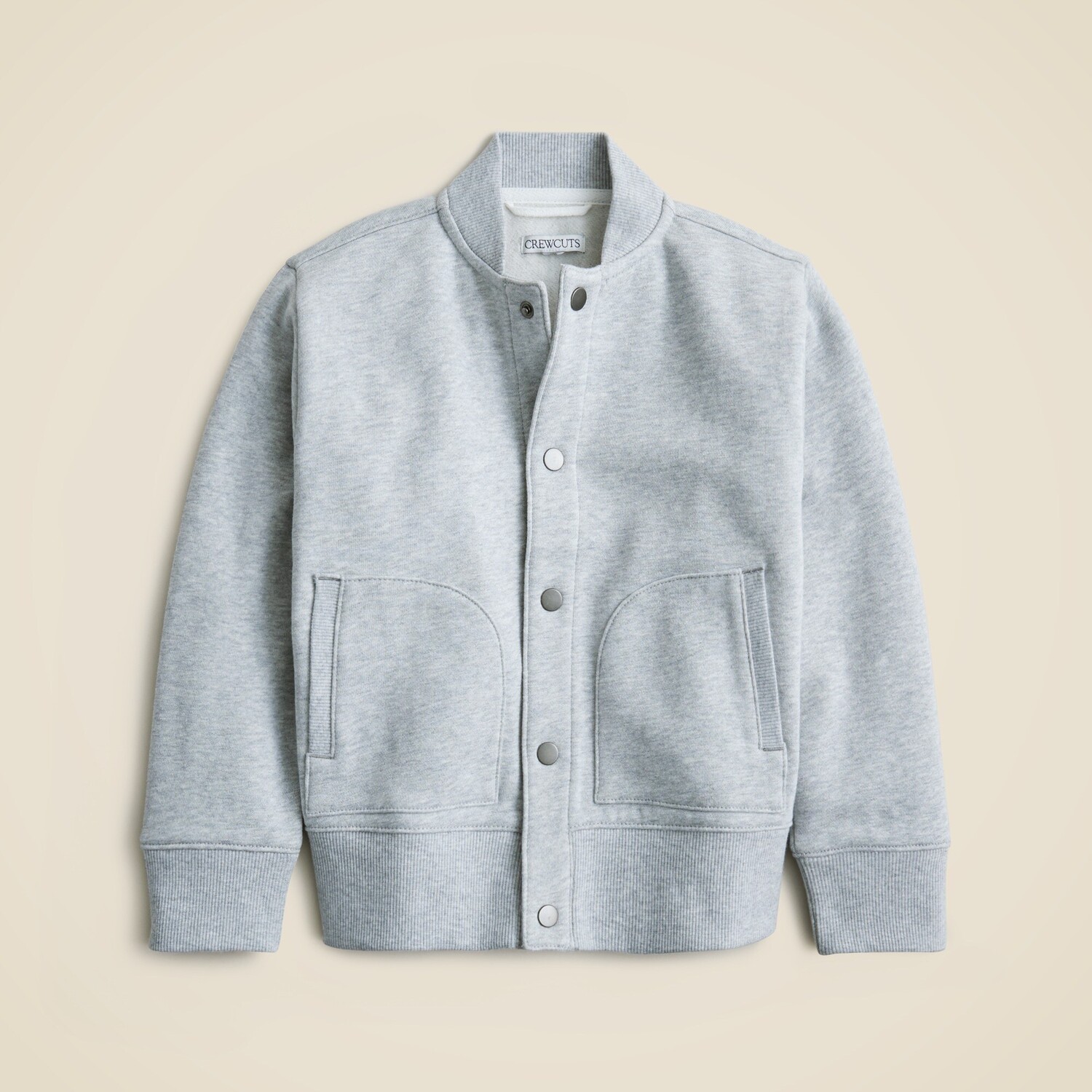 

Детская флисовая куртка-бомбер J.Crew, серый