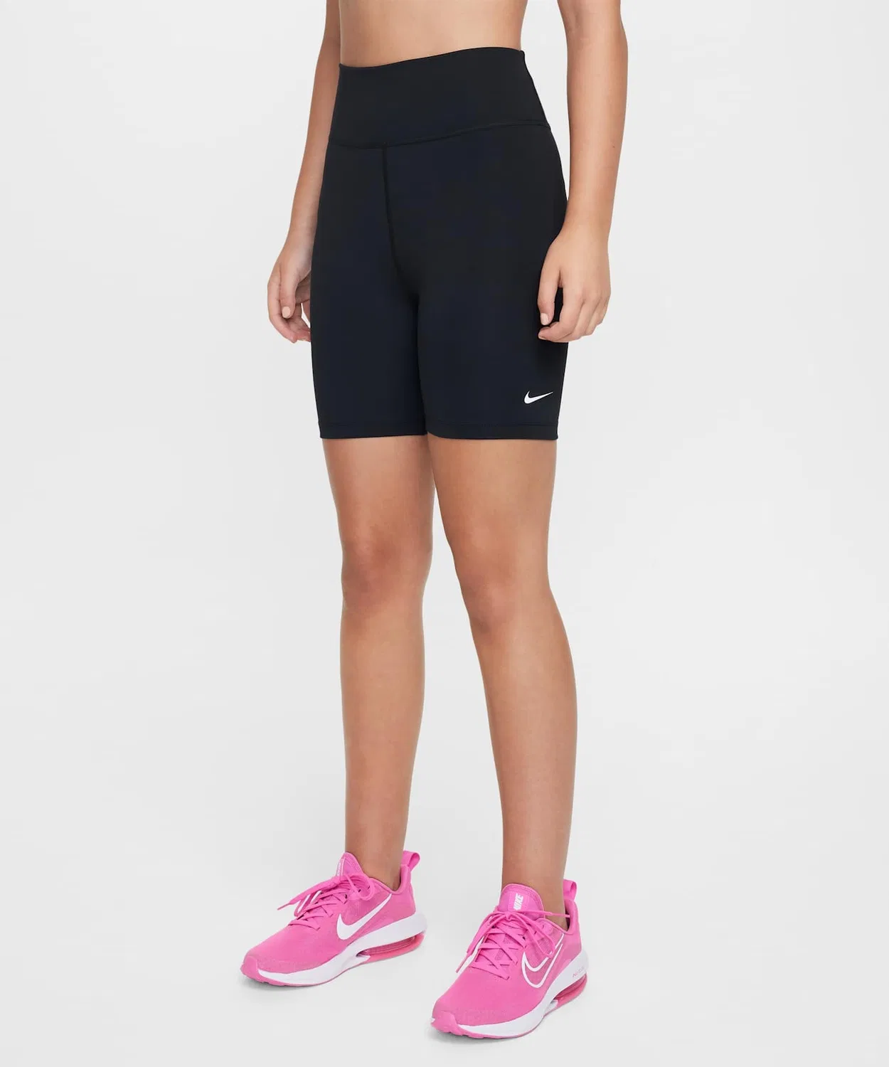 Велосипедки Nike One Big Kids' Dri-FIT 5" Biker Shorts, чёрные, 13 см