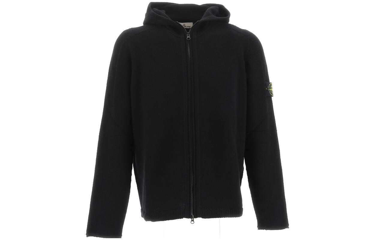 

Кардиган мужской Stone Island с капюшоном, черный