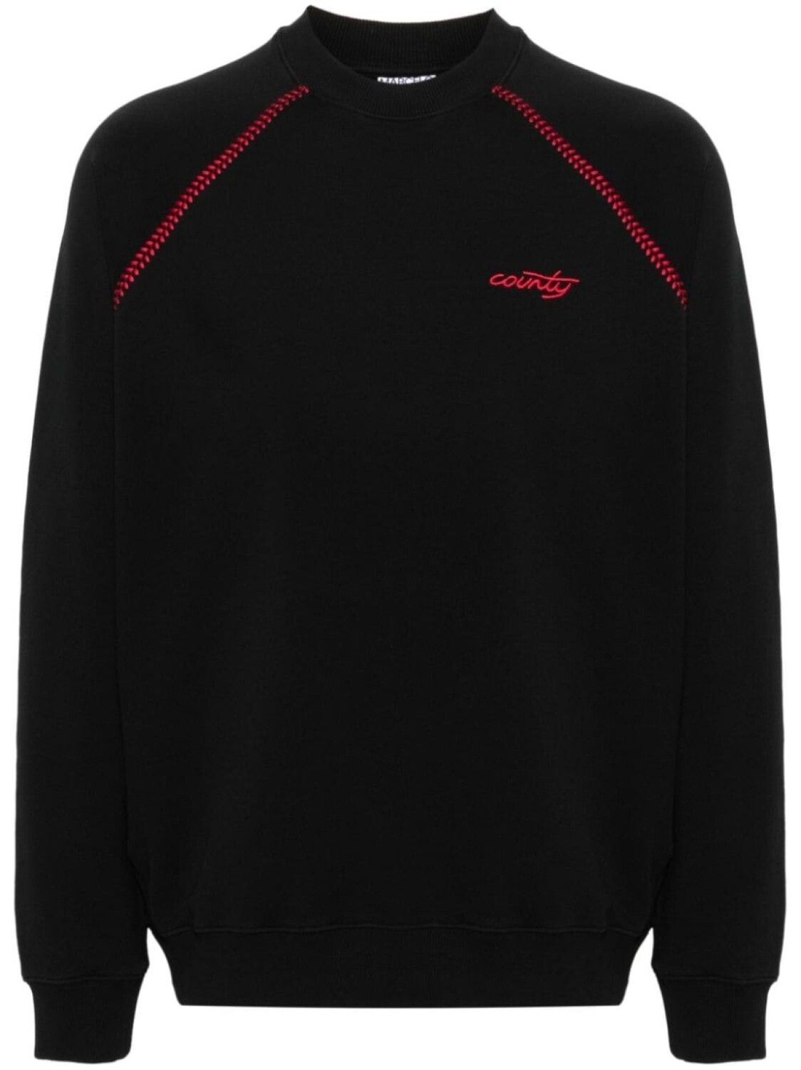 

Marcelo Burlon County of Milan толстовка с вышитым логотипом, черный