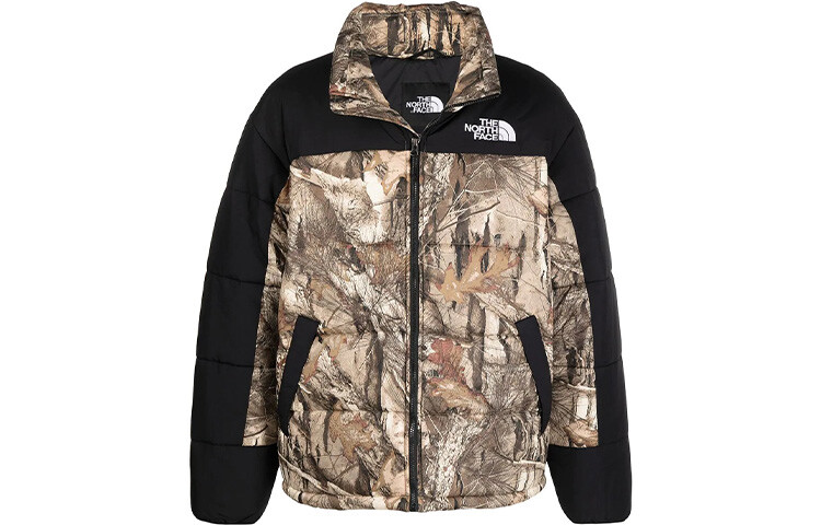 

THE NORTH FACE Мужская стеганая куртка, цвет Black/Lumin green/Cayenne