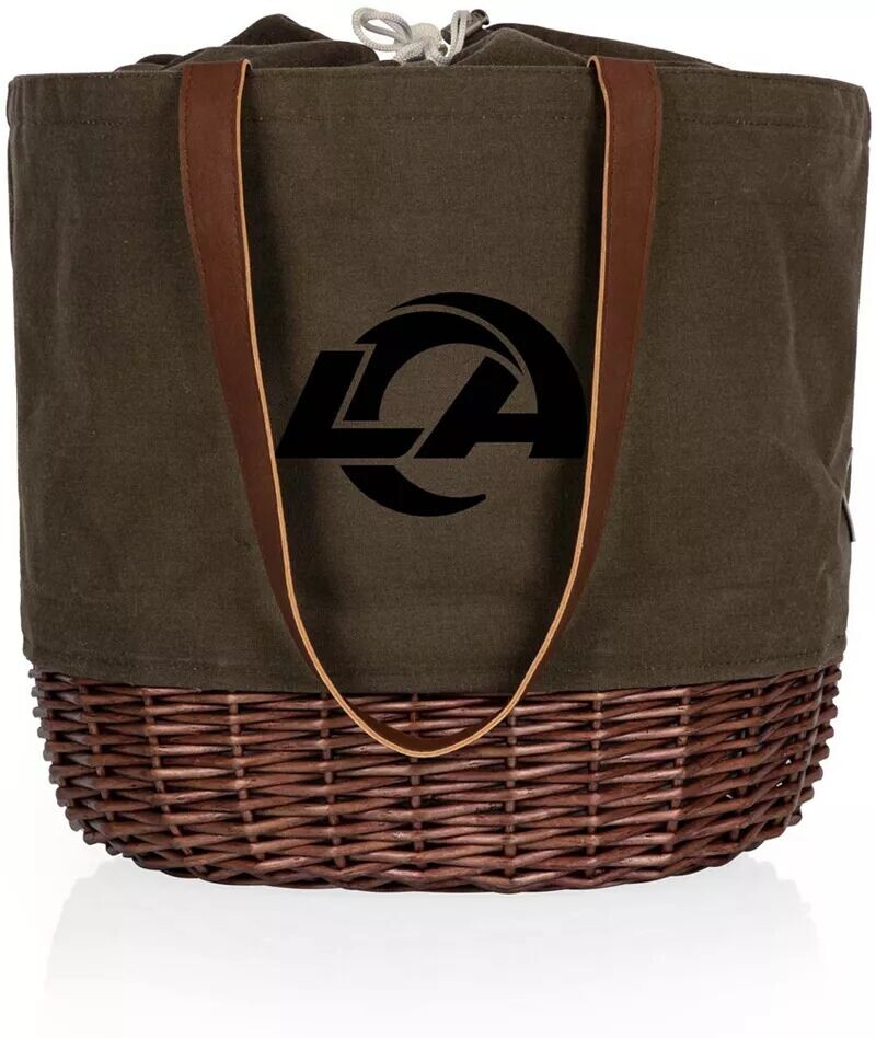 

Picnic Time Los Angeles Rams Coronado Сумка-тоут Basket из ткани и вербы