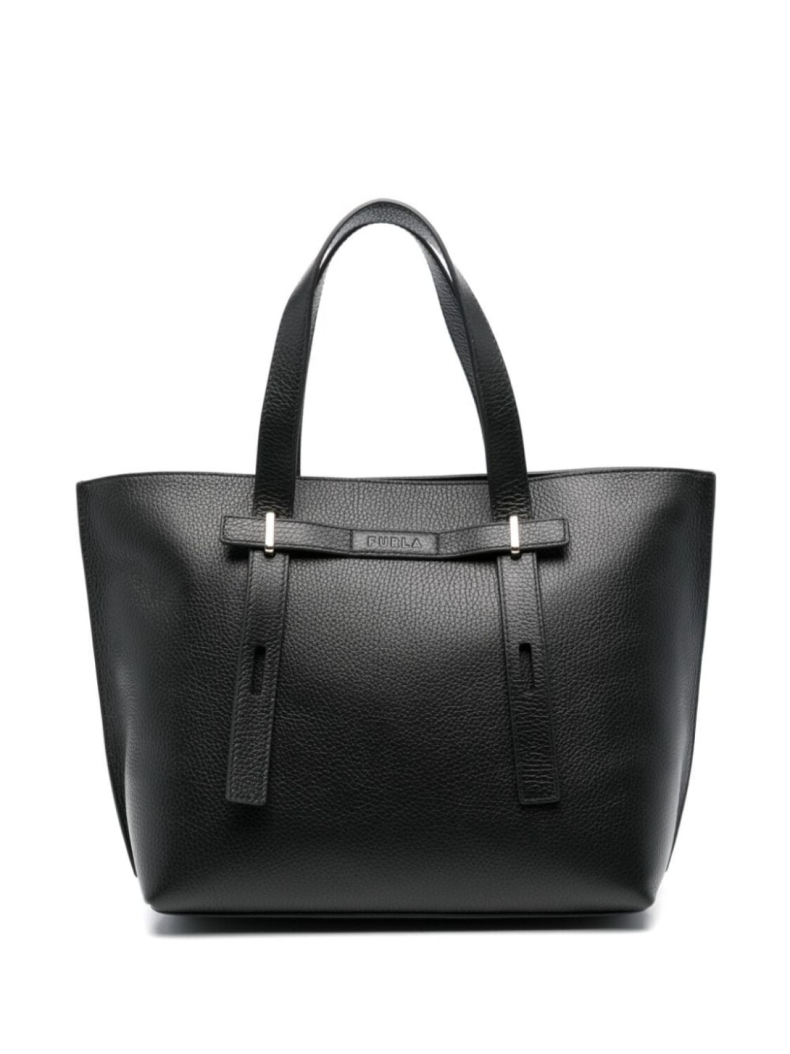 

Furla кожаная сумка-тоут, черный