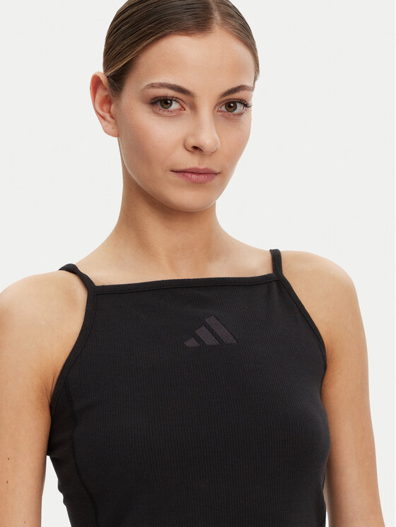 Топ облегающего кроя ALL SZN Rib JJ1224 Adidas, черный — фото 3