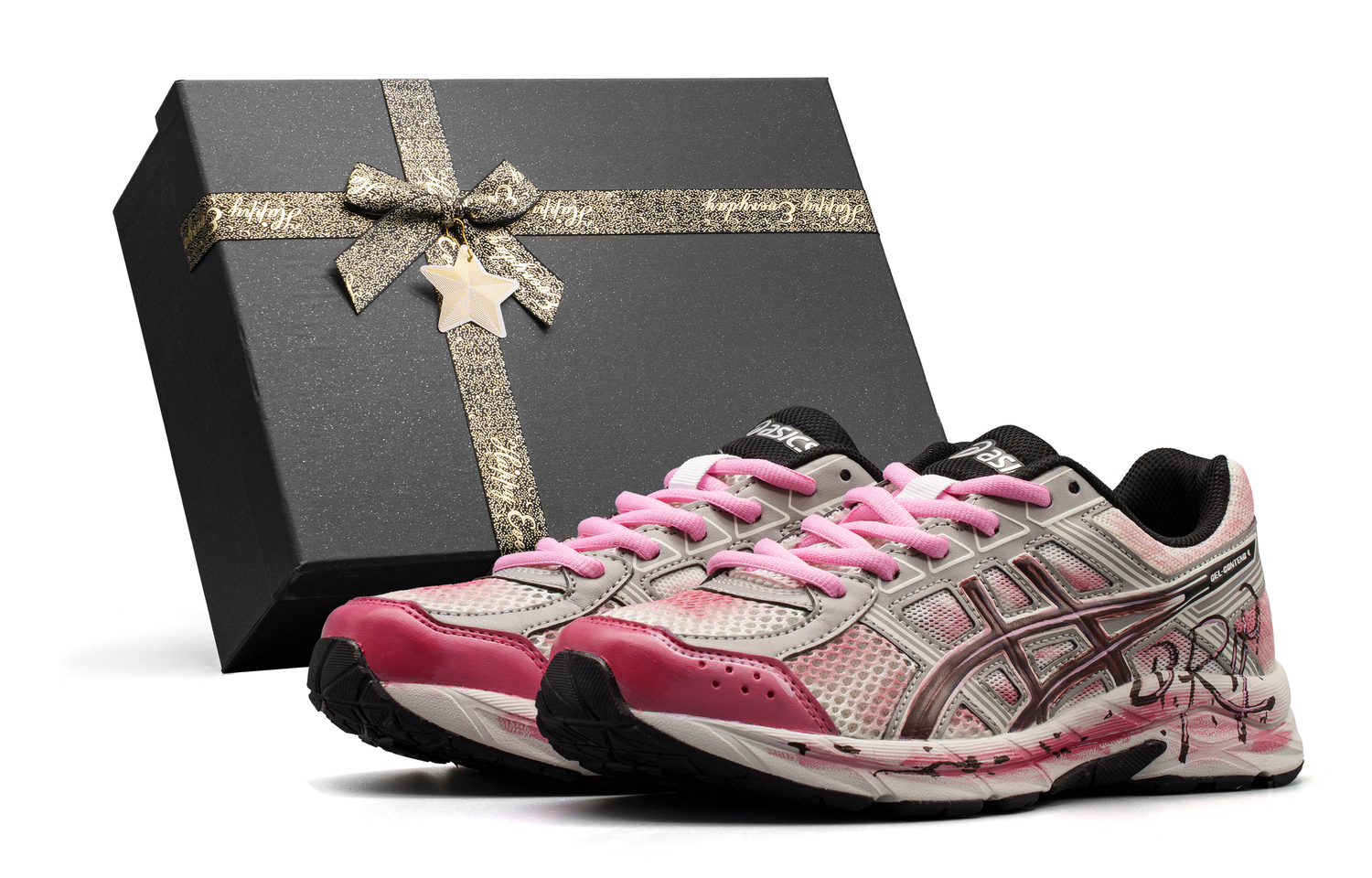 

Gel Contend 4 амортизирующие устойчивые к истиранию дышащие низкие кроссовки для бега unisex ASICS, розовый