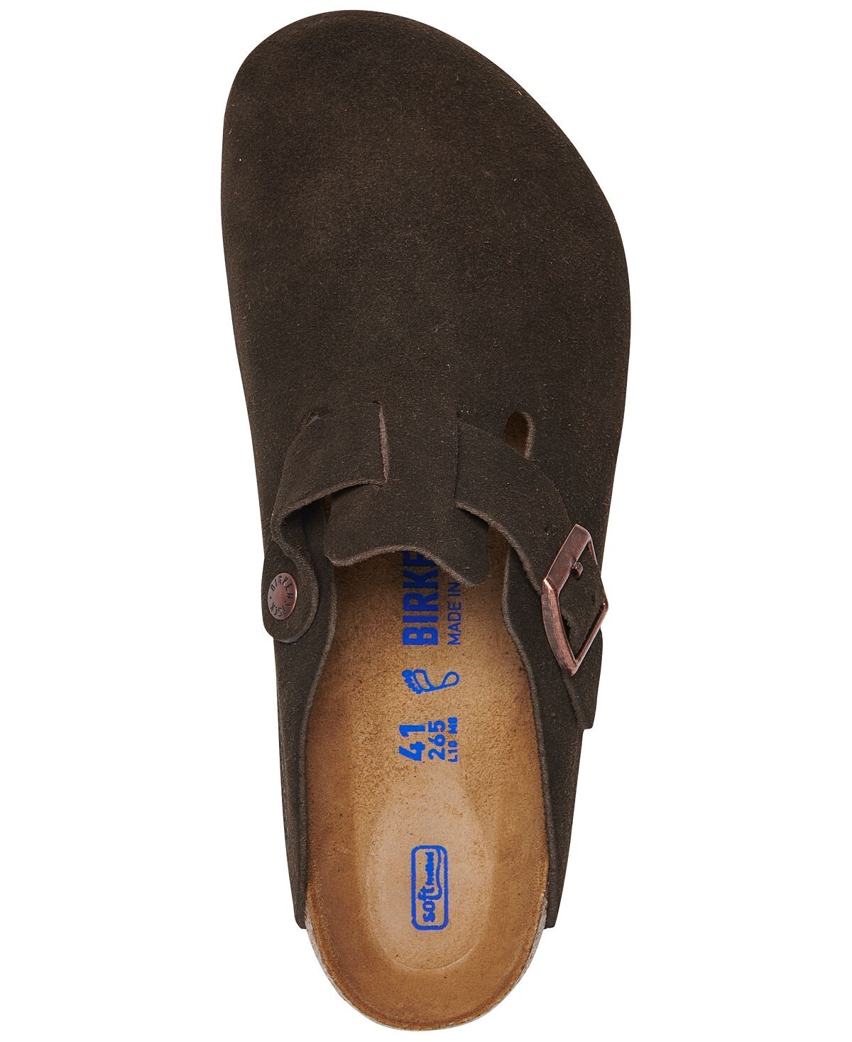 Мужские замшевые кожаные сабо Boston с мягкой стелькой от Finish Line Birkenstock — фото 4