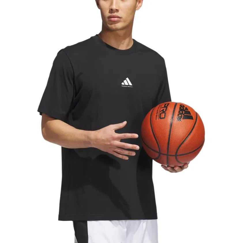 Футболка баскетбольная Adidas Black/White — фото 4