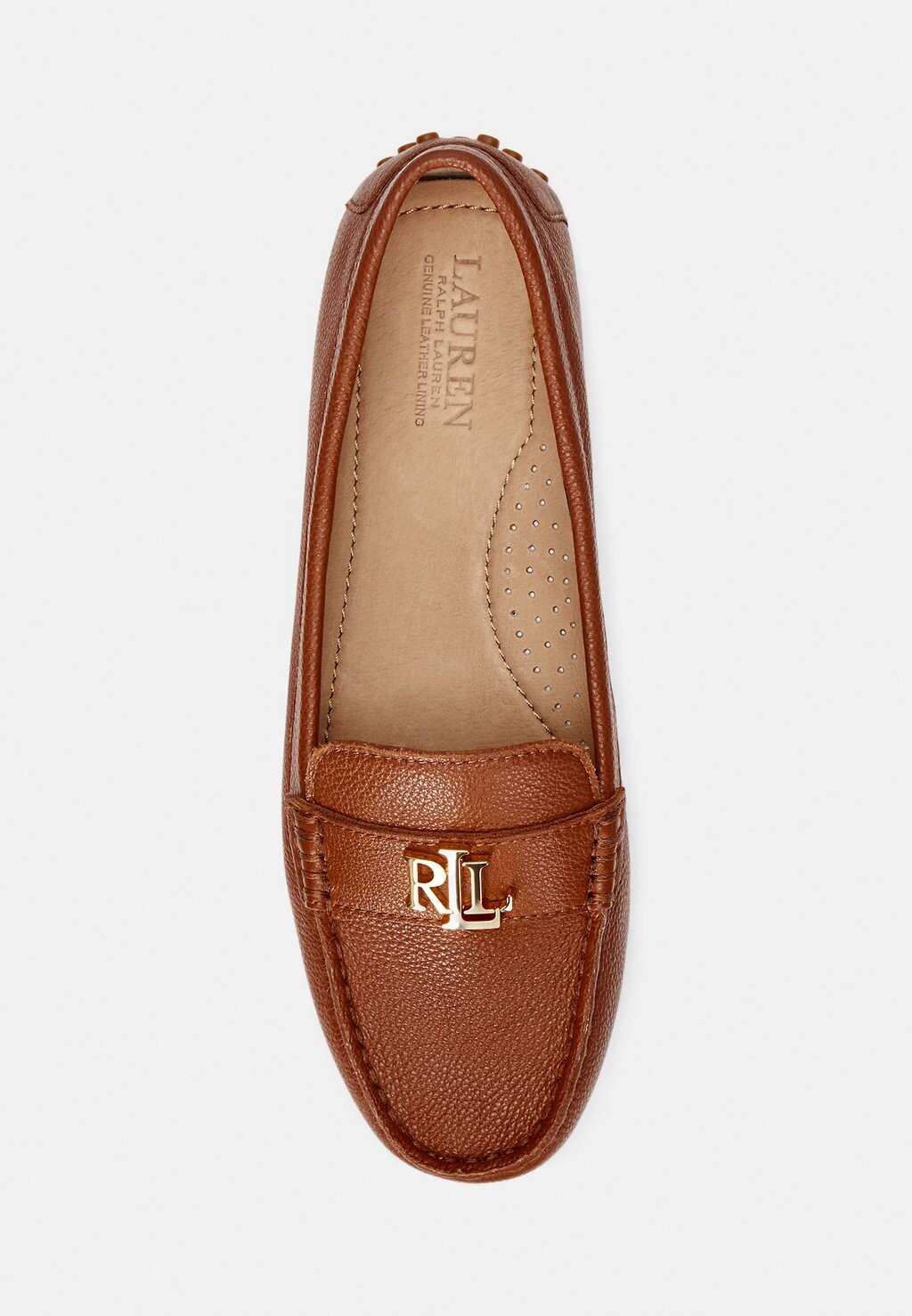 

Мокасины BARNSBURY PEBBLED LEATHER DRIVER Ralph Lauren, цвет Tan