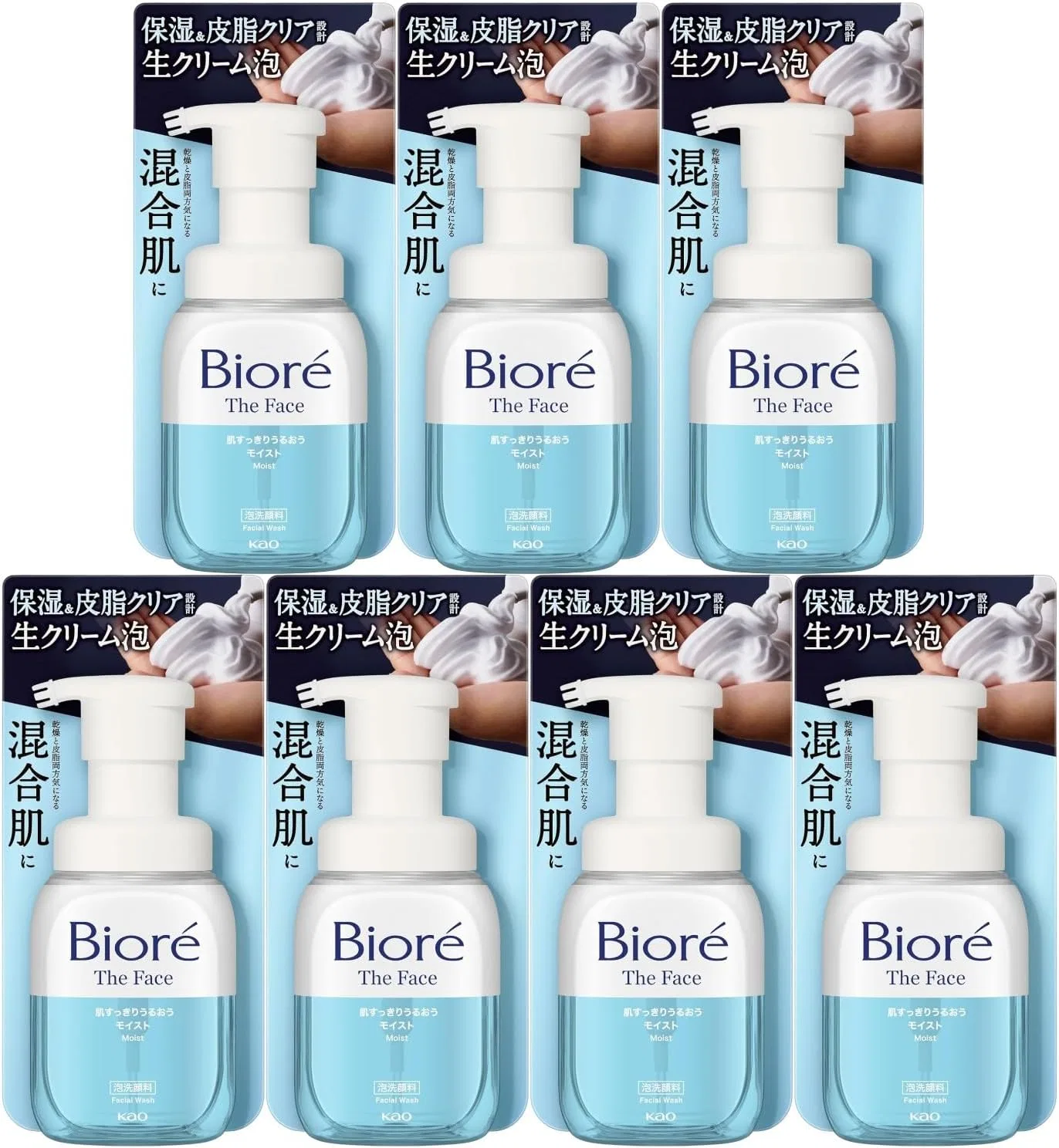 Набор Moruro — Biore The Face Foaming Facial Cleanser Moist, 200 мл, набор 7 шт