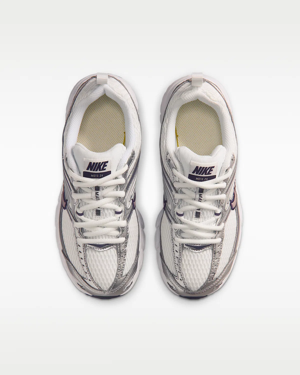 Кроссовки Nike Air Max Moto 2K для старших детей, Summit White/Purple Dynasty/Metallic Silver/Light Violet Ore — фото 4