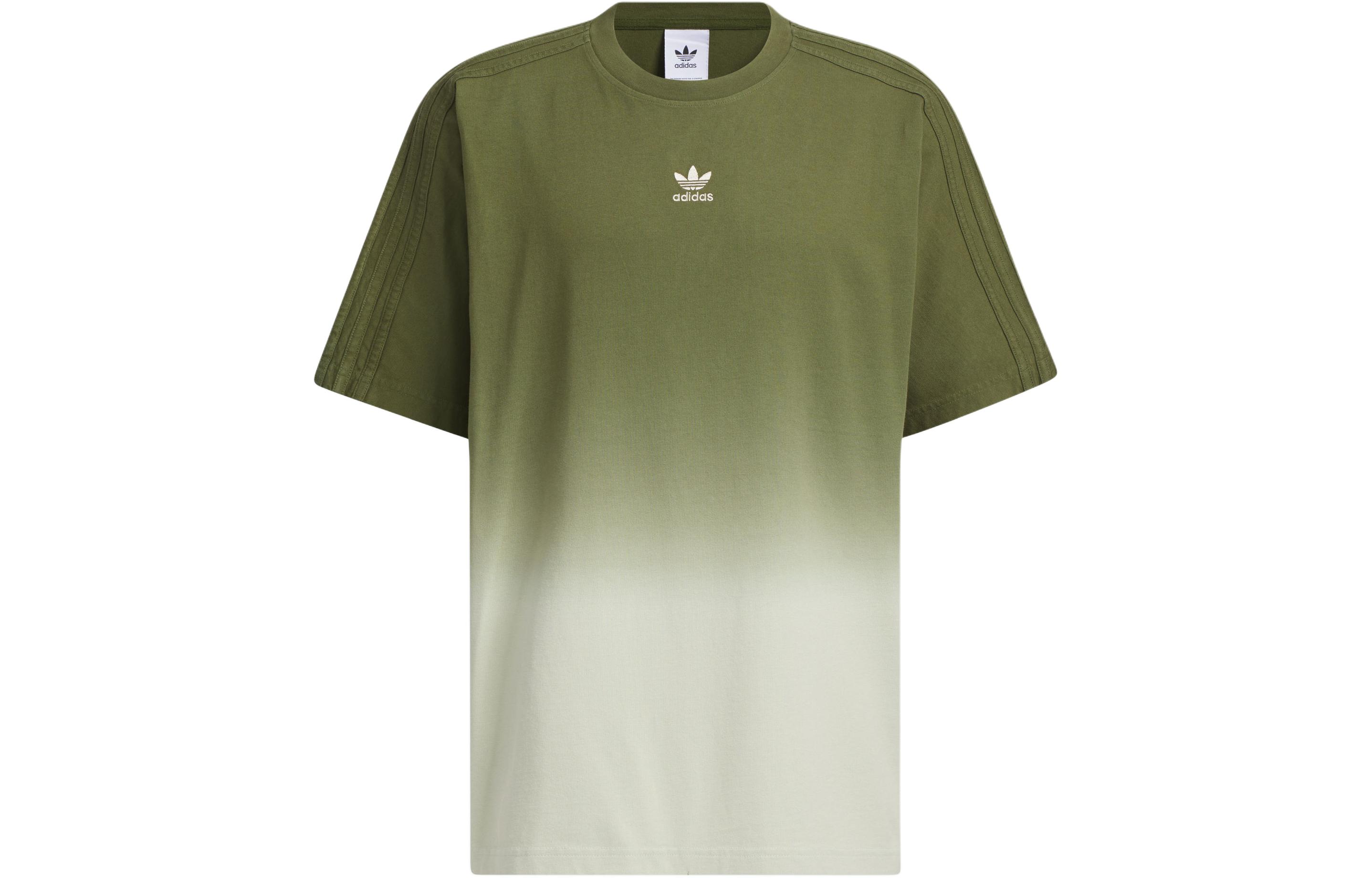 

Футболка с коротким рукавом Adidas Originals унисекс дикая сосна/зелёный ореол, дикая сосна/светящийся зелёный