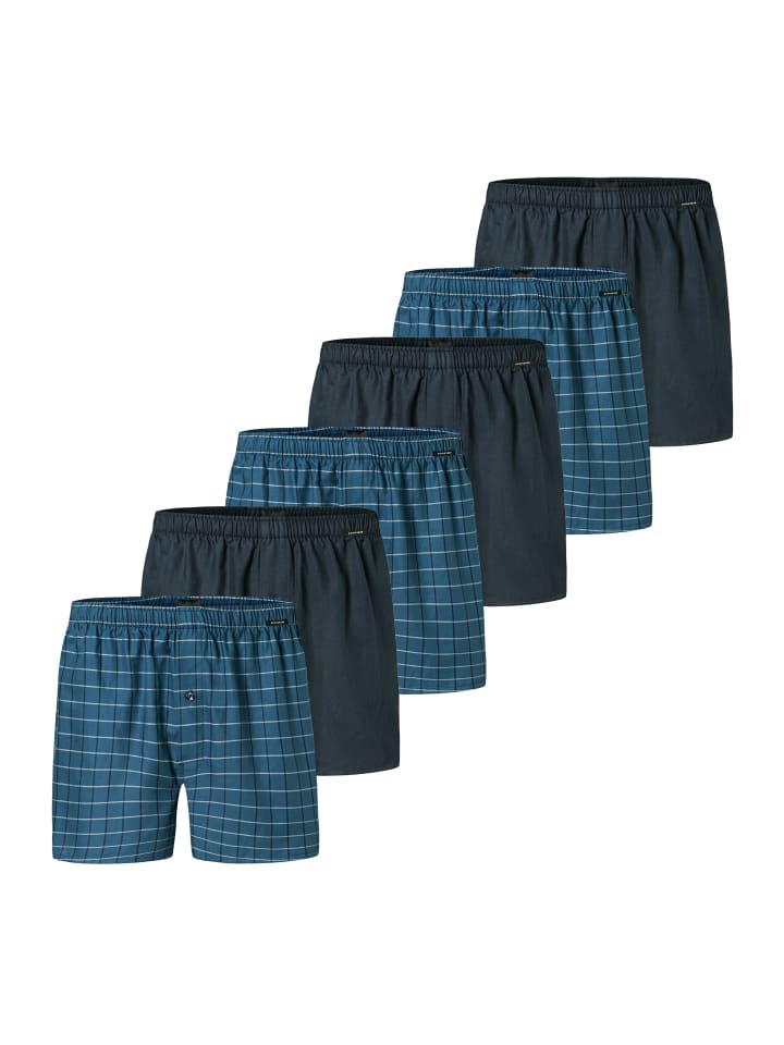 

Трусы боксеры Schiesser, цвет dunkelblau/blau
