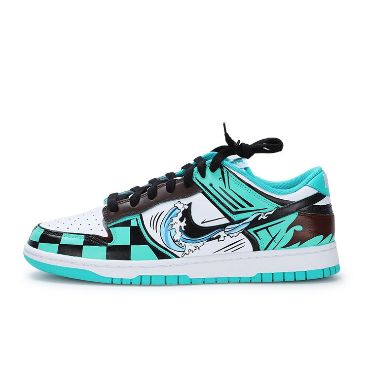 

Кроссовки Nike Skateboarding Shoes Men Low-top Brown/Green/White/Black, зеленый