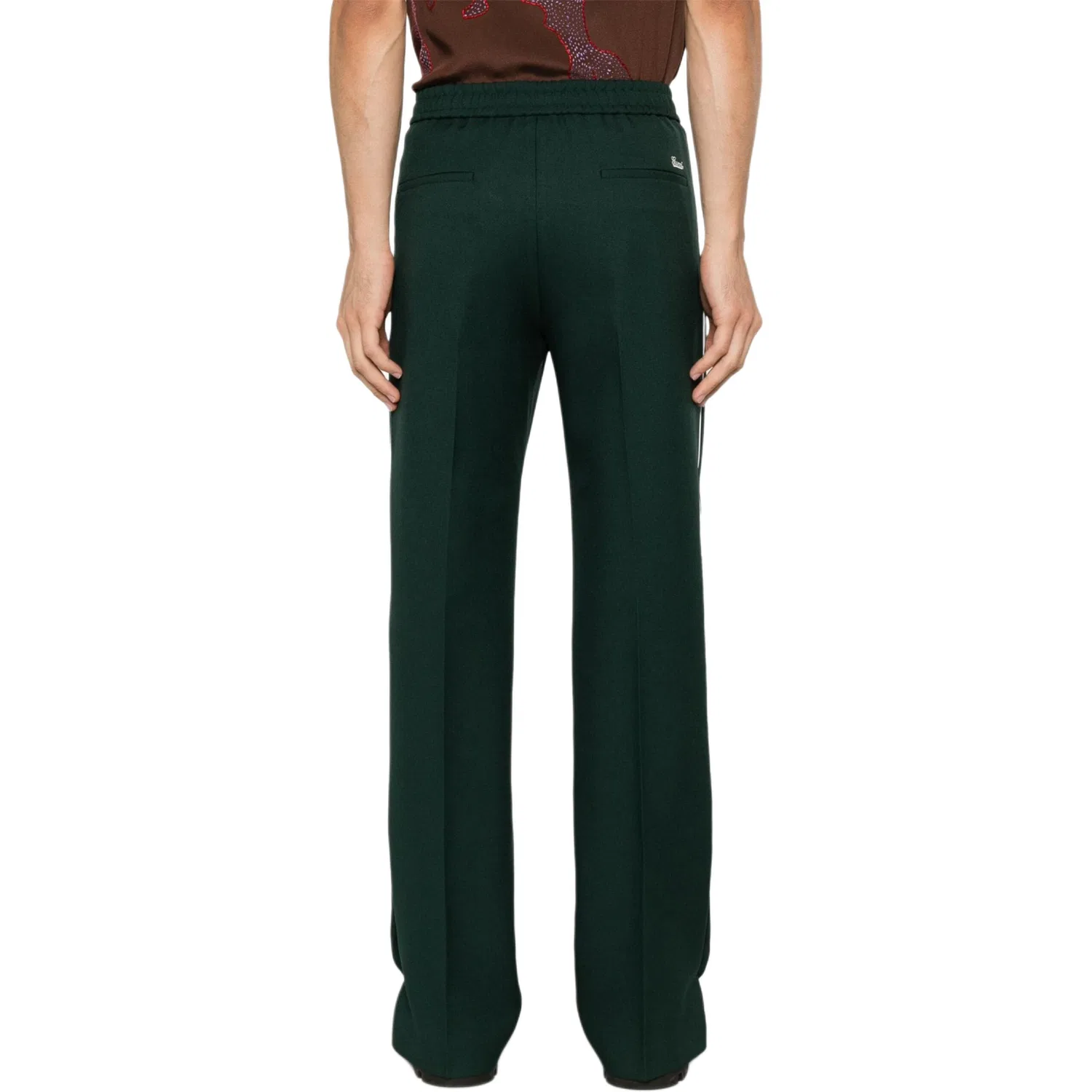 Брюки прямые GUCCI, Dark Green — фото 4