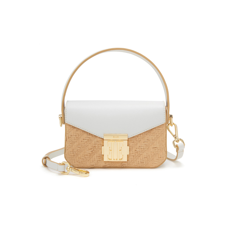 

ELLE Ткань, Синтетическая Кожа, Сумка Через Плечо, Кроссбоди, Женская Повседневная Сумка