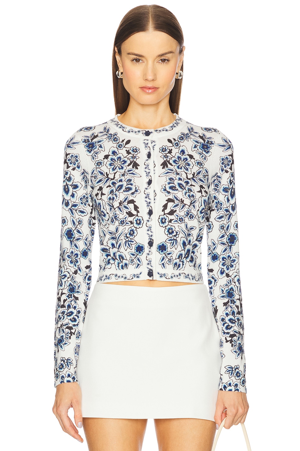 

Кардиган Carson от Alice + Olivia, soft white multi