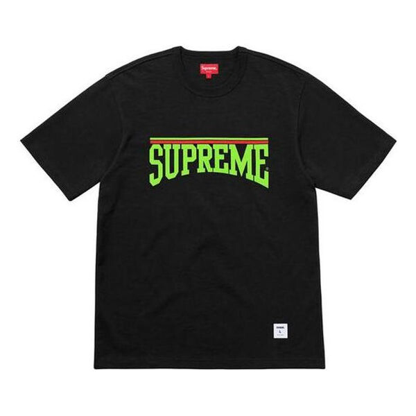 

Футболка ss18 arch ss top black logo short sleeve Supreme, черный