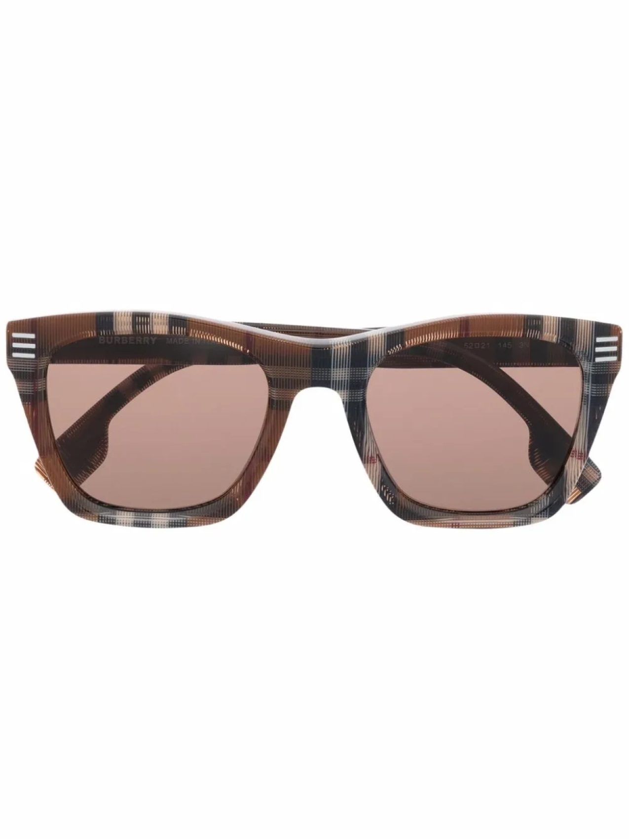 

Burberry Eyewear солнцезащитные очки в квадратной оправе, коричневый